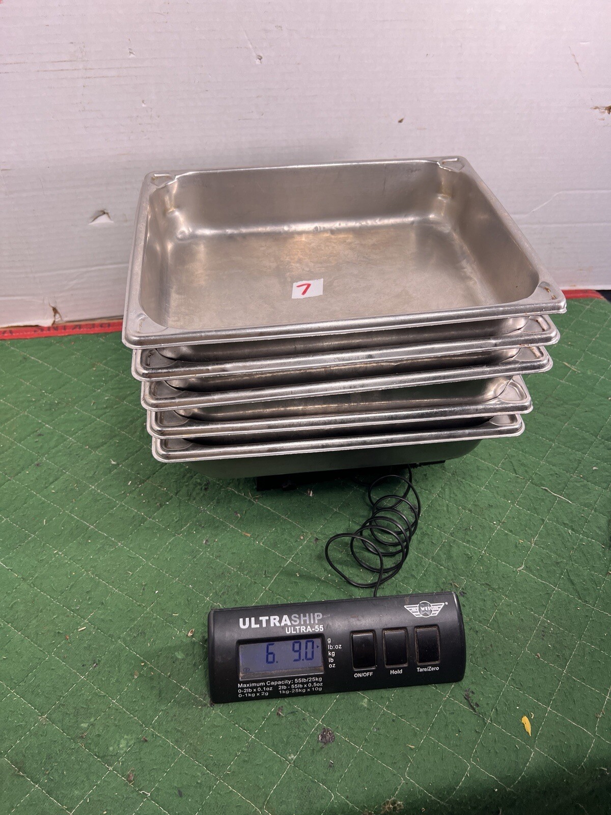 Stainless Steel Professional Kitchen 5 Serving Super Pans II 18-8 USA 3022-7