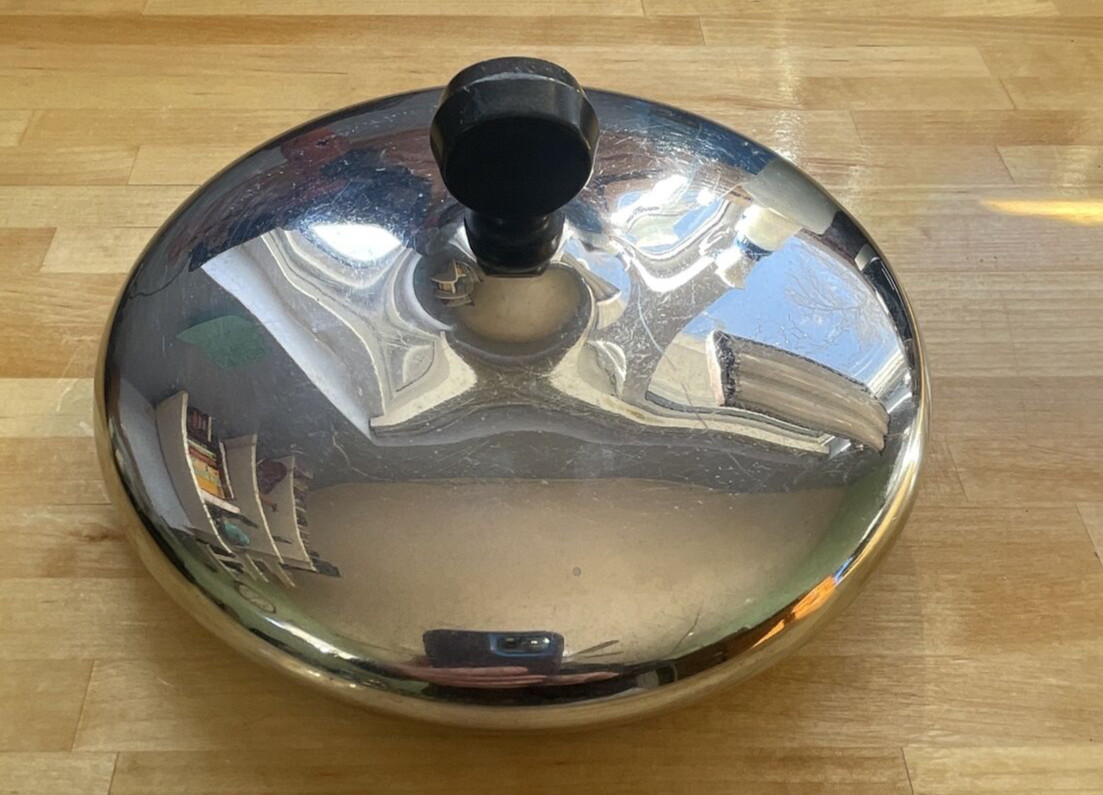 Vintage Farberware 6 3/8-6 1/2” – Lid Only For 2 Qt Stock Pot VG – No Dents