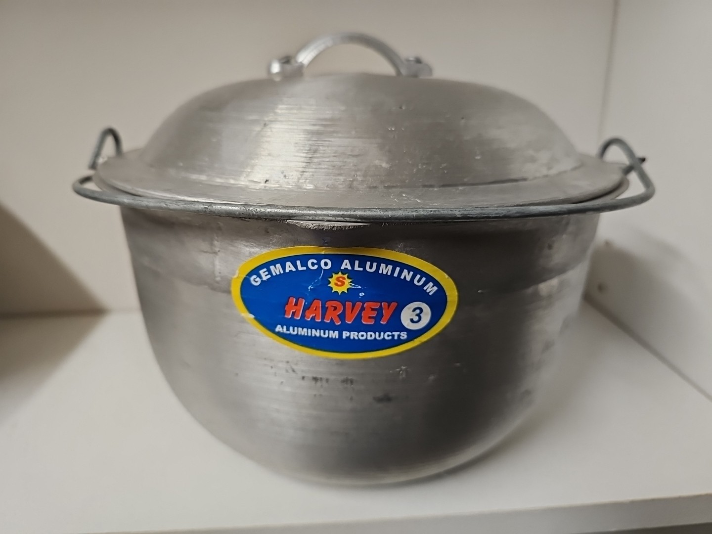 Gemalco Harvey Caldero Kaldero Aluminum Pot w/ Lid & Swing Handle Phillipines