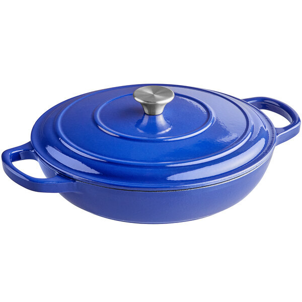 Valor 3.25 Qt. Enameled Cast Iron Brazier / Casserol Dish (select color below)