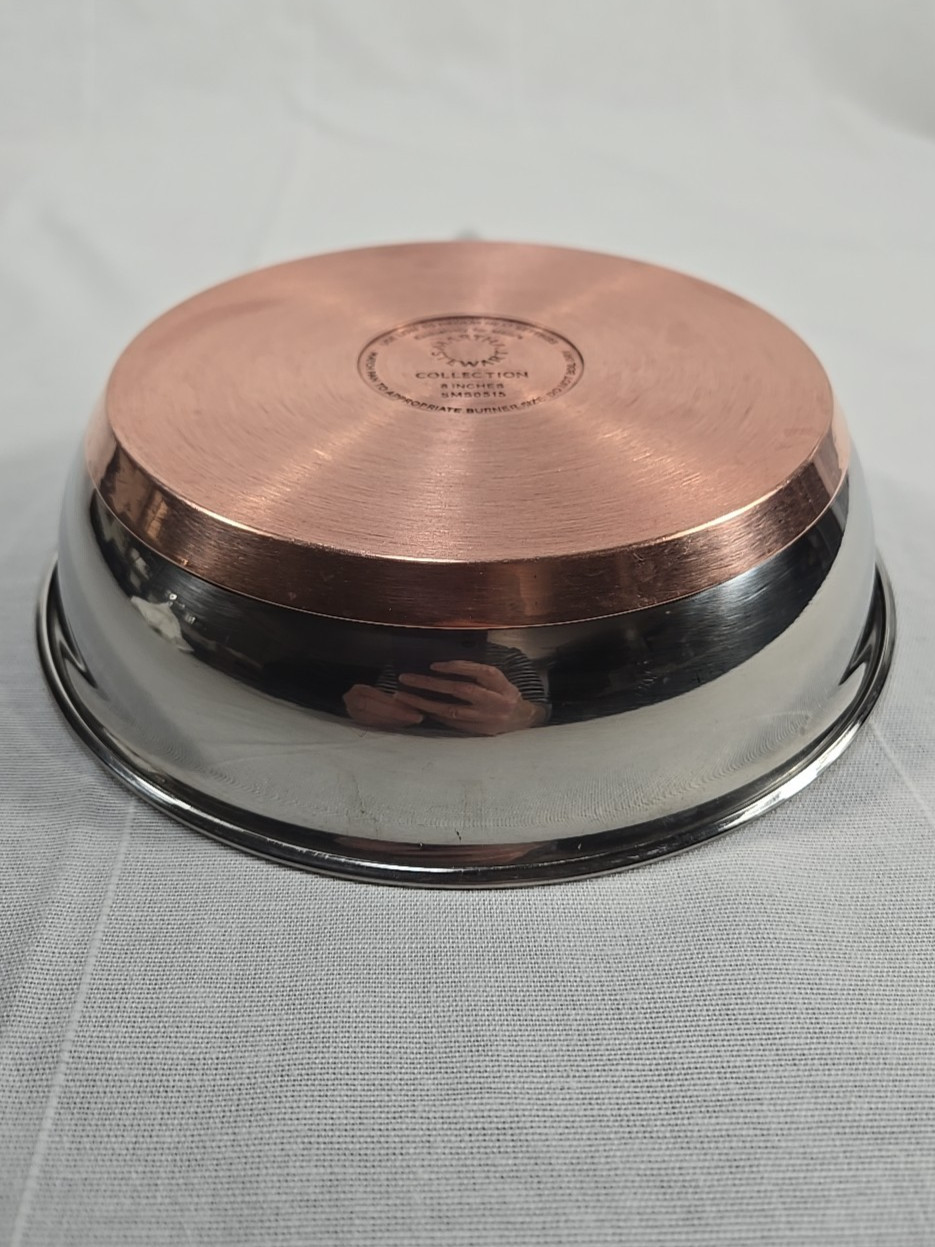 Martha Stewart Collection for Macy’s Copper Bottom 8” Fry Pan Skillet (B8)