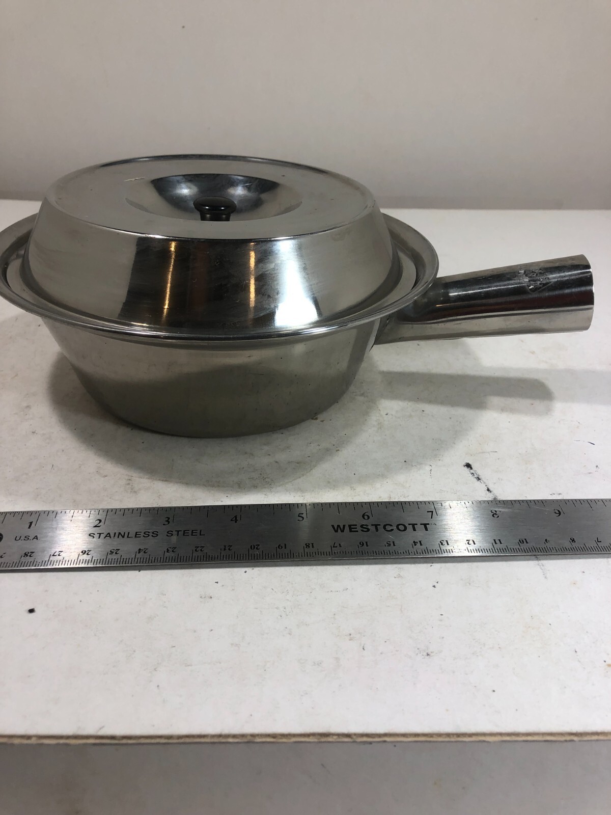 Chinese style Stainless Steel Cooking Pot With Lid Handle 8.5″ round