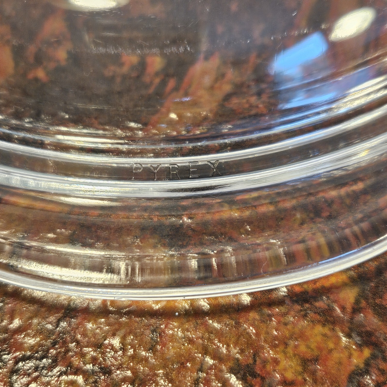 Vtg Round PYEX Clear Glass Lid # 682-C 37 EUC