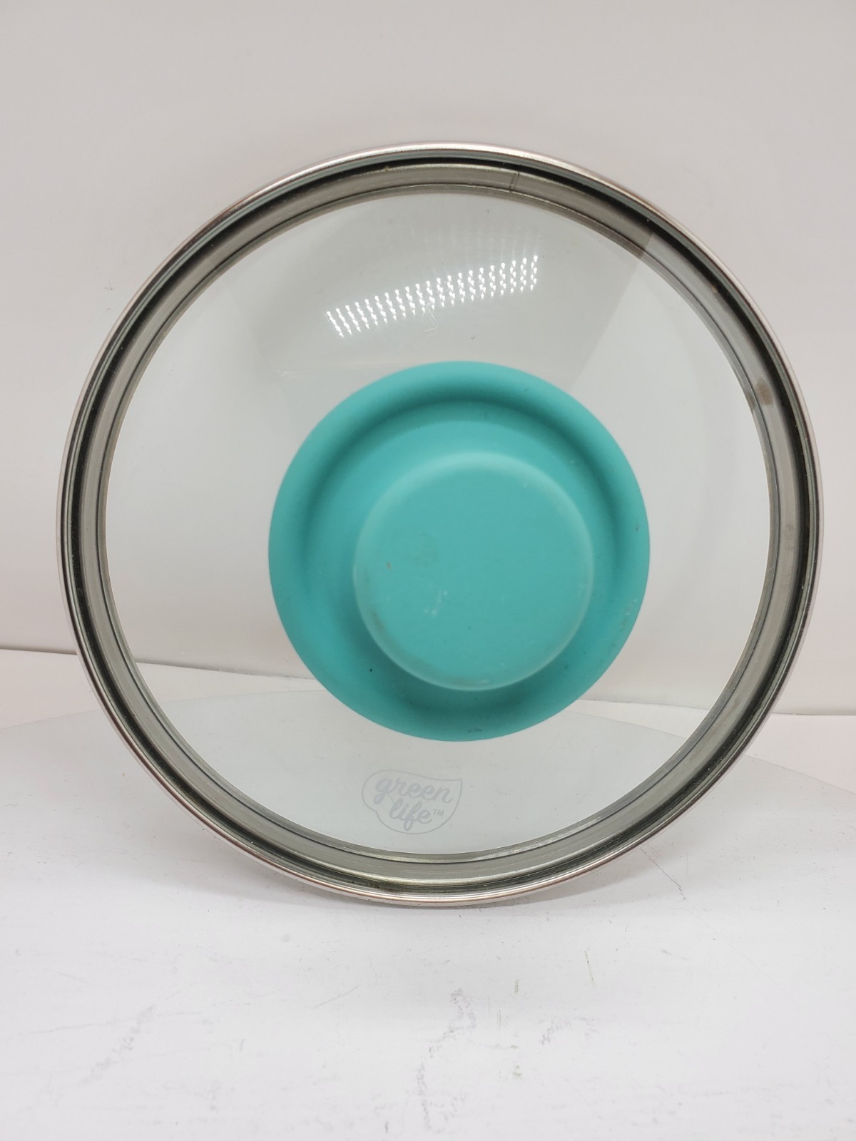 Replacement Pot Lid, GREEN + LIFE Glass Cool Knob Handle Teal Lid Only 6″ Free S