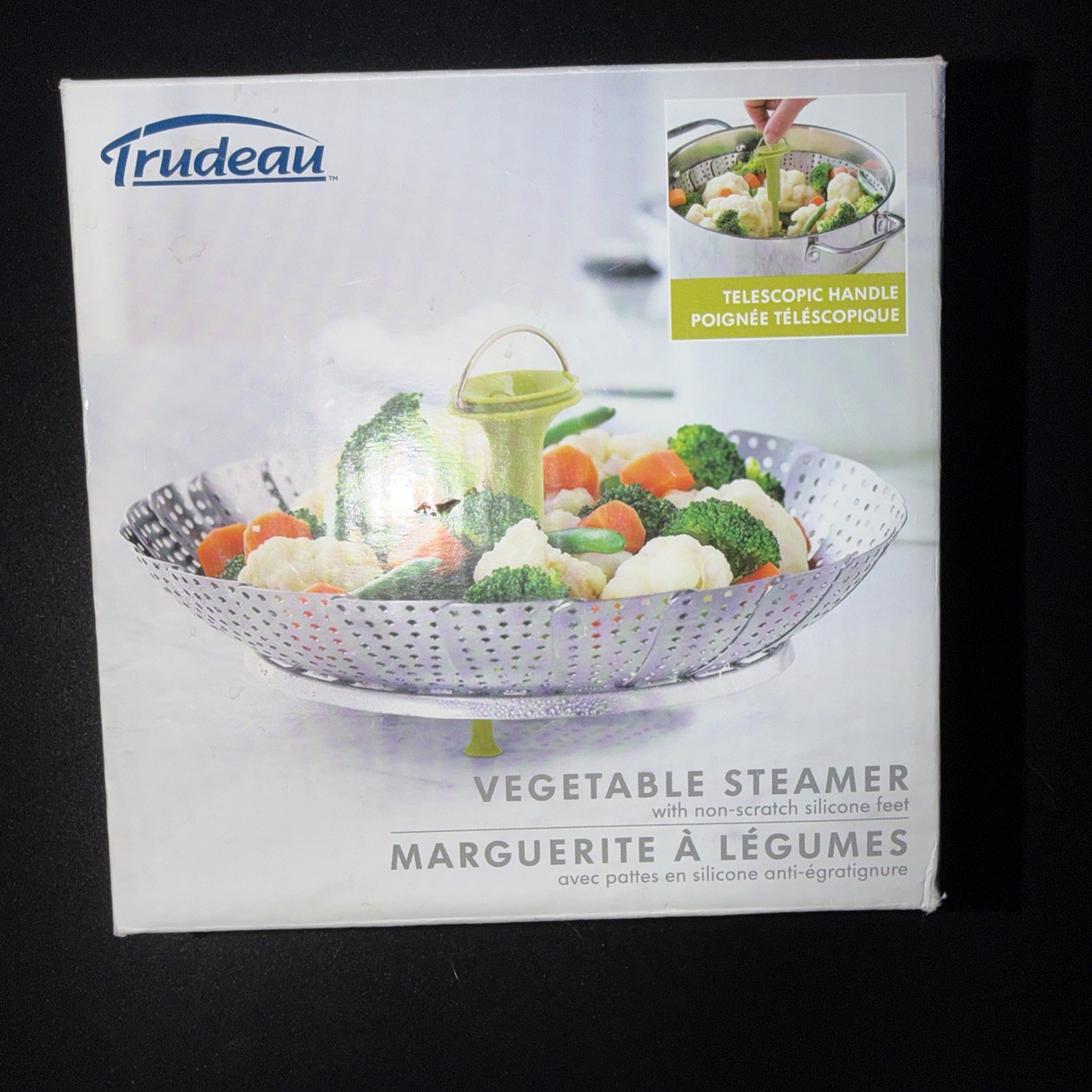NEW 9” Collapsible Steamer Basket for Vegetables, Durable Stainless Steel
