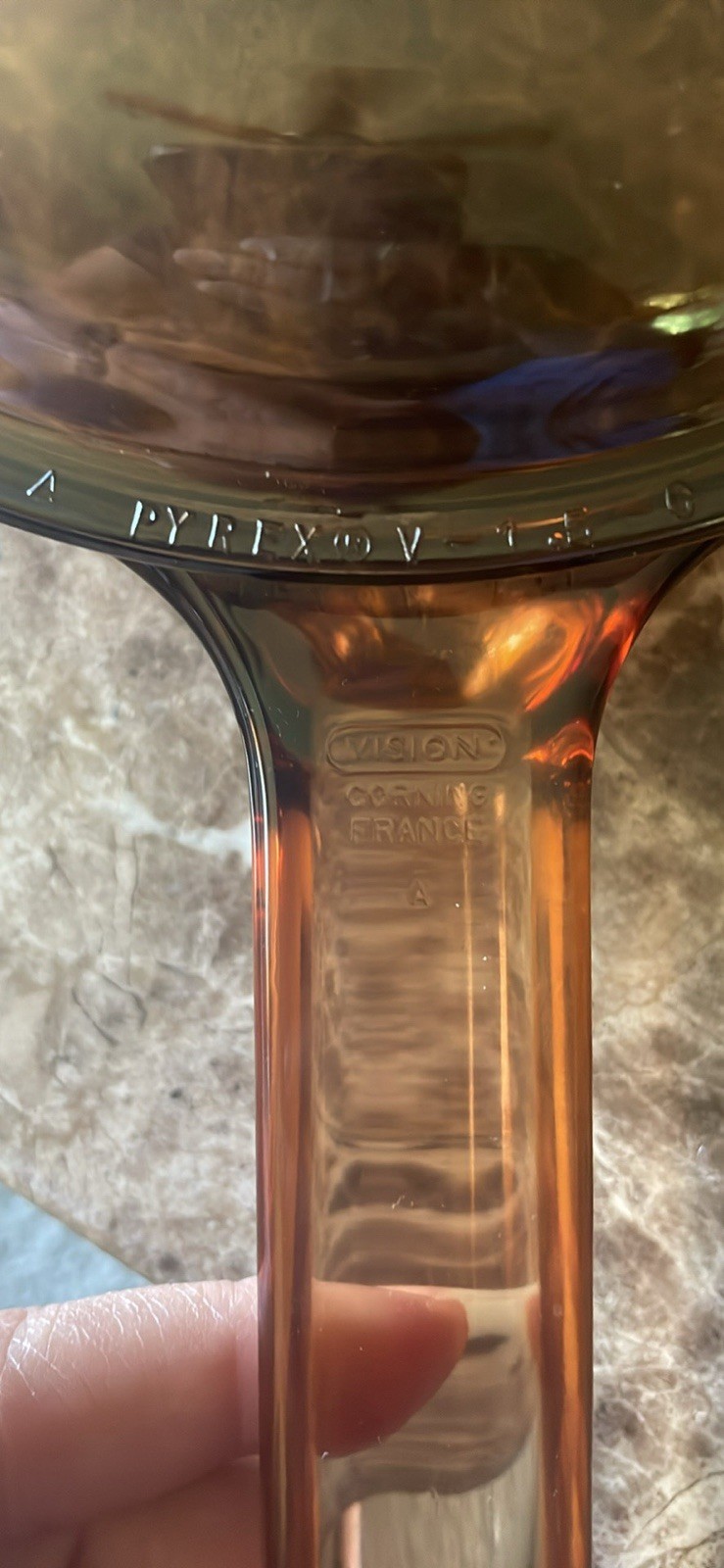 4 piece Pyrex Visions Glass 7in Skillet w Lid, 1.5 liter pot 9.5in pie plate