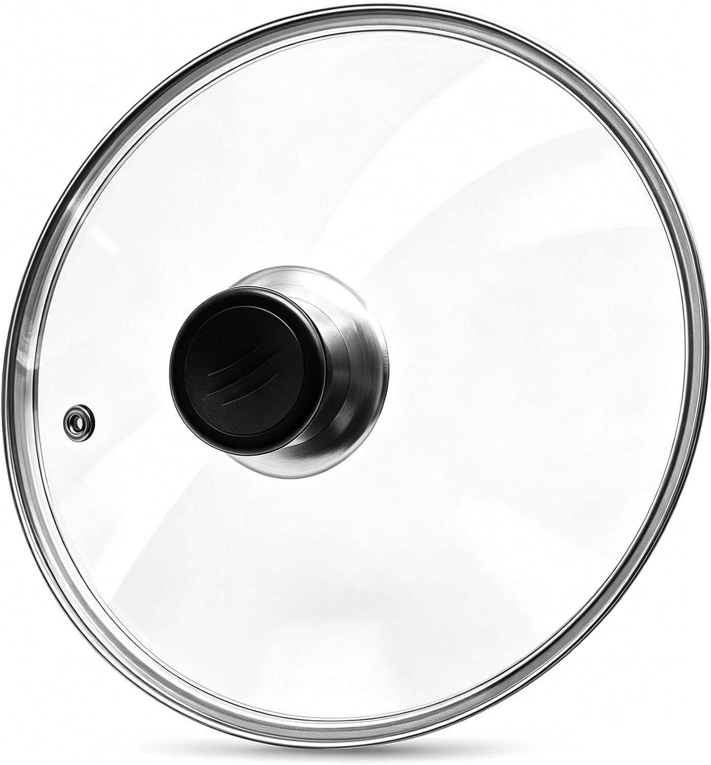 Glass Lid for Frying Pan Tempered Glass Pot Lid with Stainless Steel Rim for 8