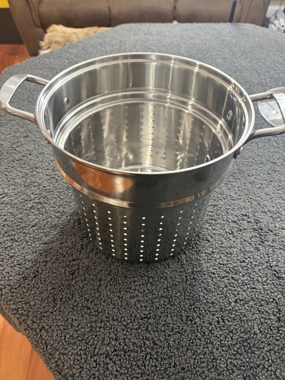 Denmark Stainless Pasta Pot Set 10” Stock Pot w/2 Strainers & Glass Lid