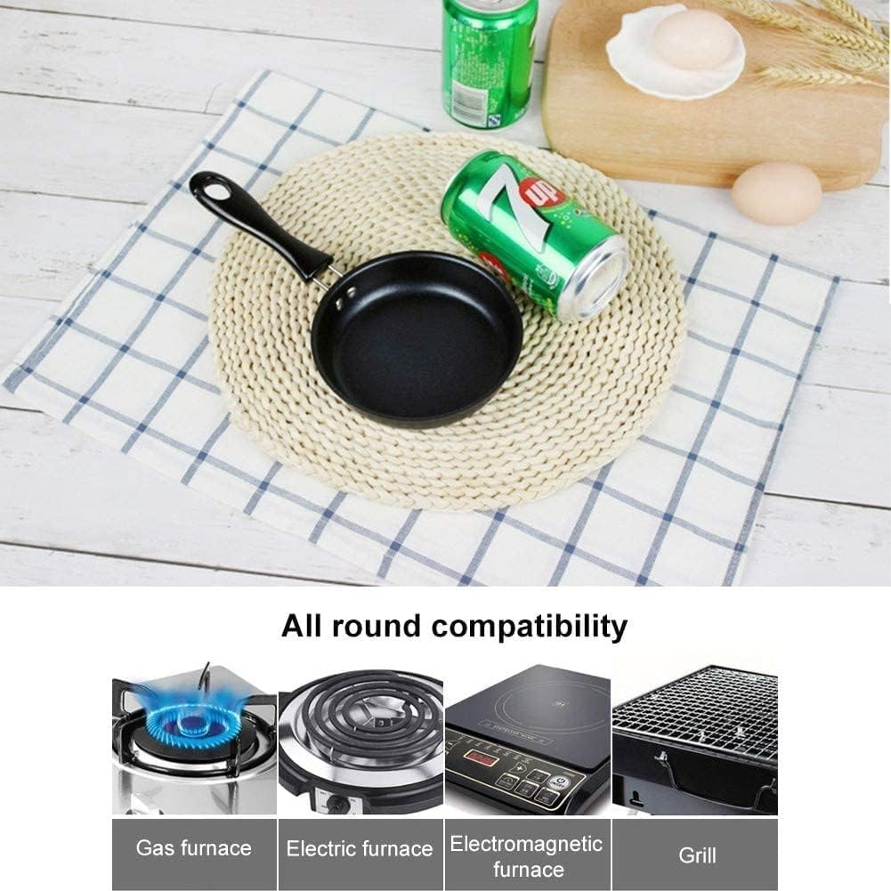 Nonstick Frying Pan 5 Inch (12.7cm) Round Egg Pan One Egg Fry Pan Egg Pancake