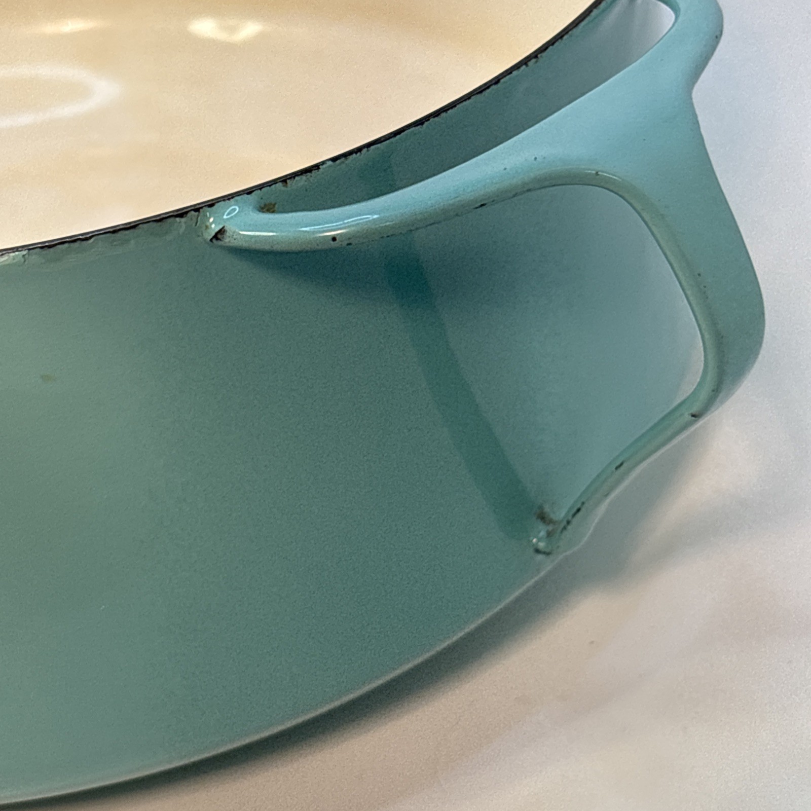 Vintage Dansk Kobenstyle Turquoise 6 Qt Dutch Oven Jens Quistgaard MCM 1960s 10”