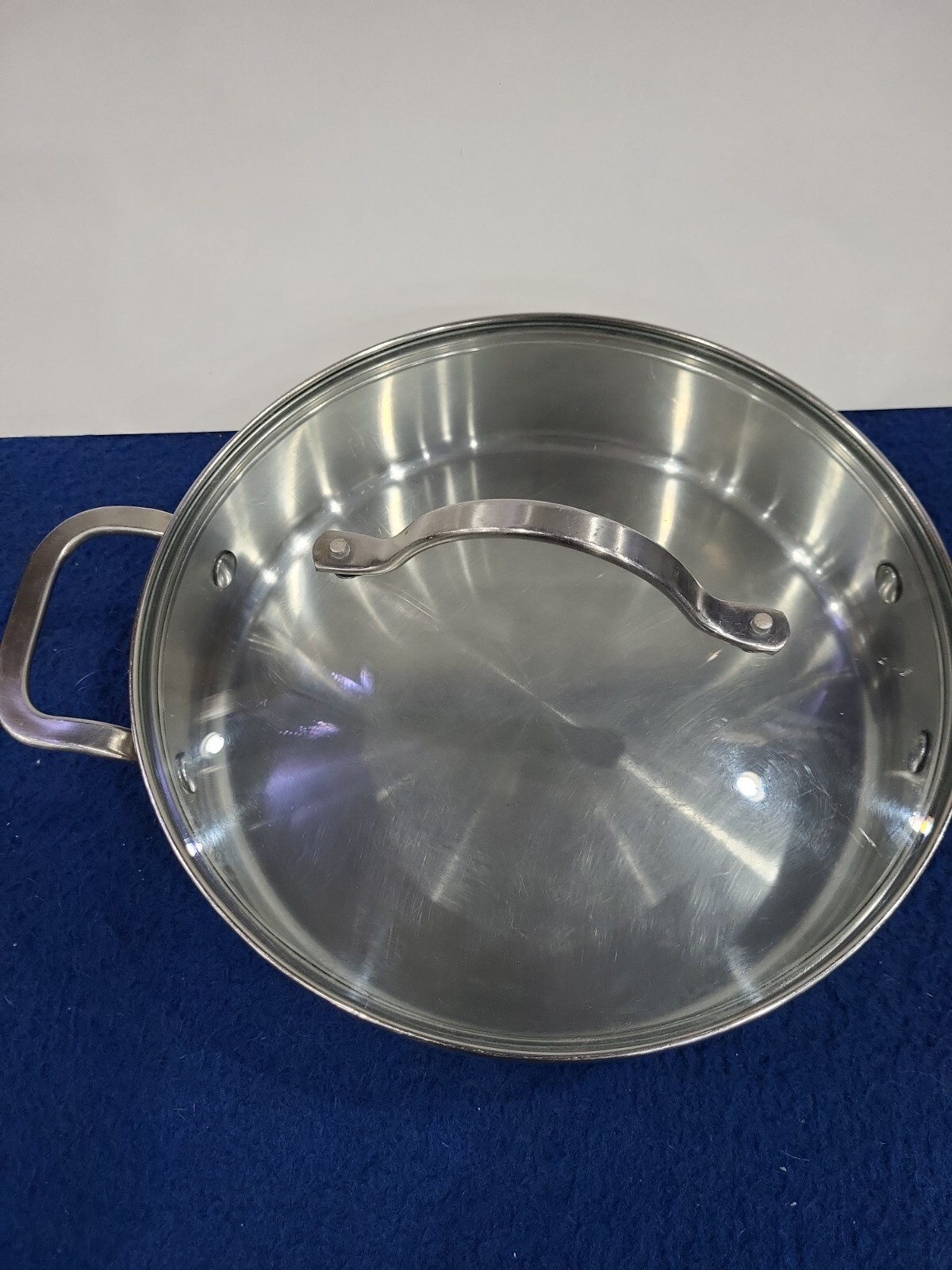 Calphalon 5003 3 Quart Saute Pan With Lid Stainless Steel Helper Handle