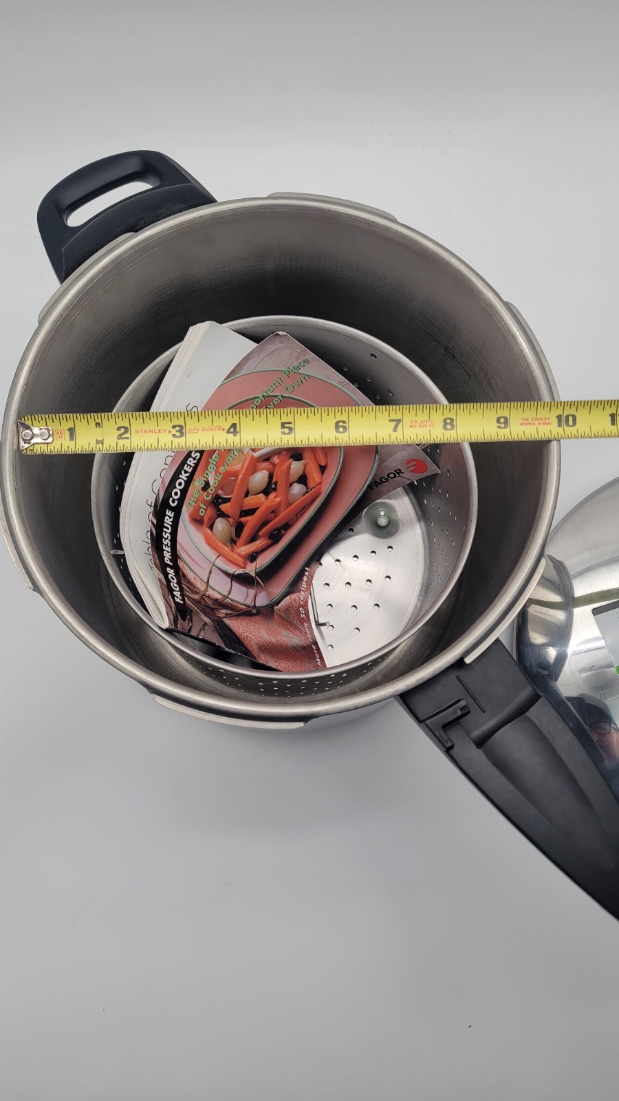 Fagor 9.3L Pressure Cooker Stainless Steel Stovetop Induction Spain Made