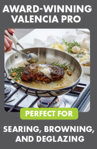GreenPan Valencia Pro Stainless Steel Uncoated 1.6-Quart Saucepan with Lid