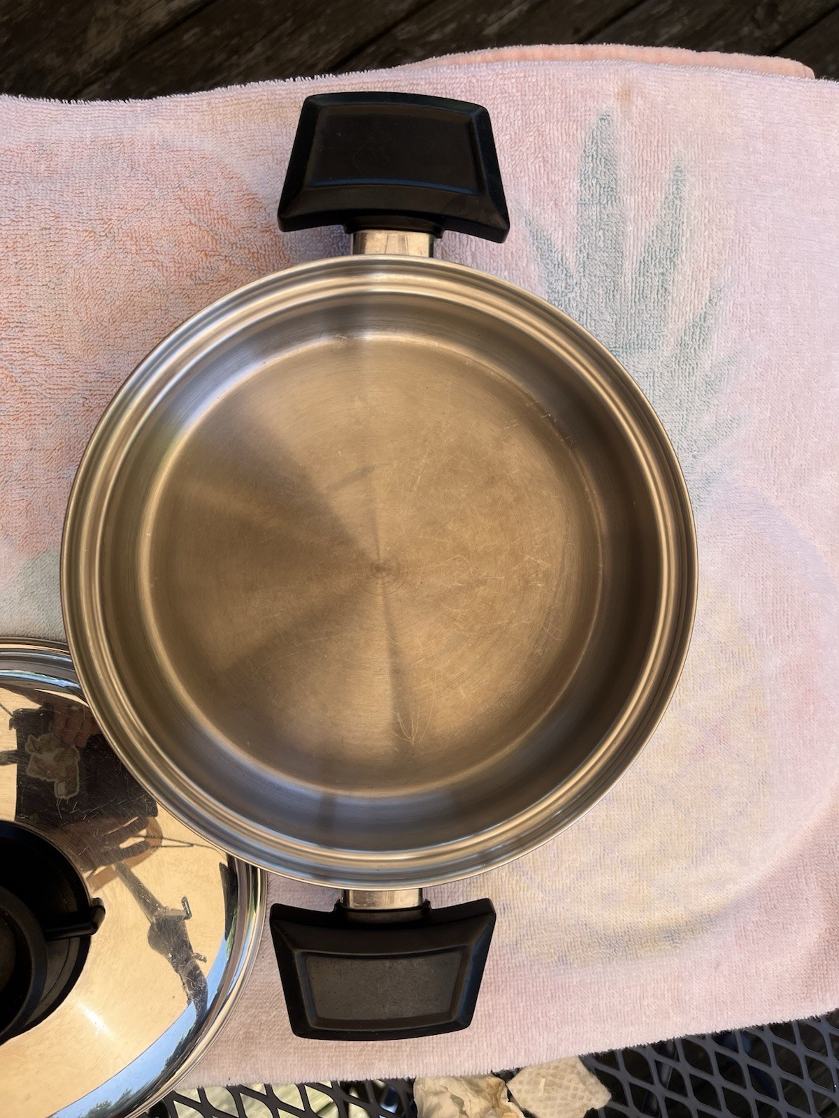Royal Queen 8 In Double Handle Cook Pan With Adjustable Lid SS MC2000 5 Ply