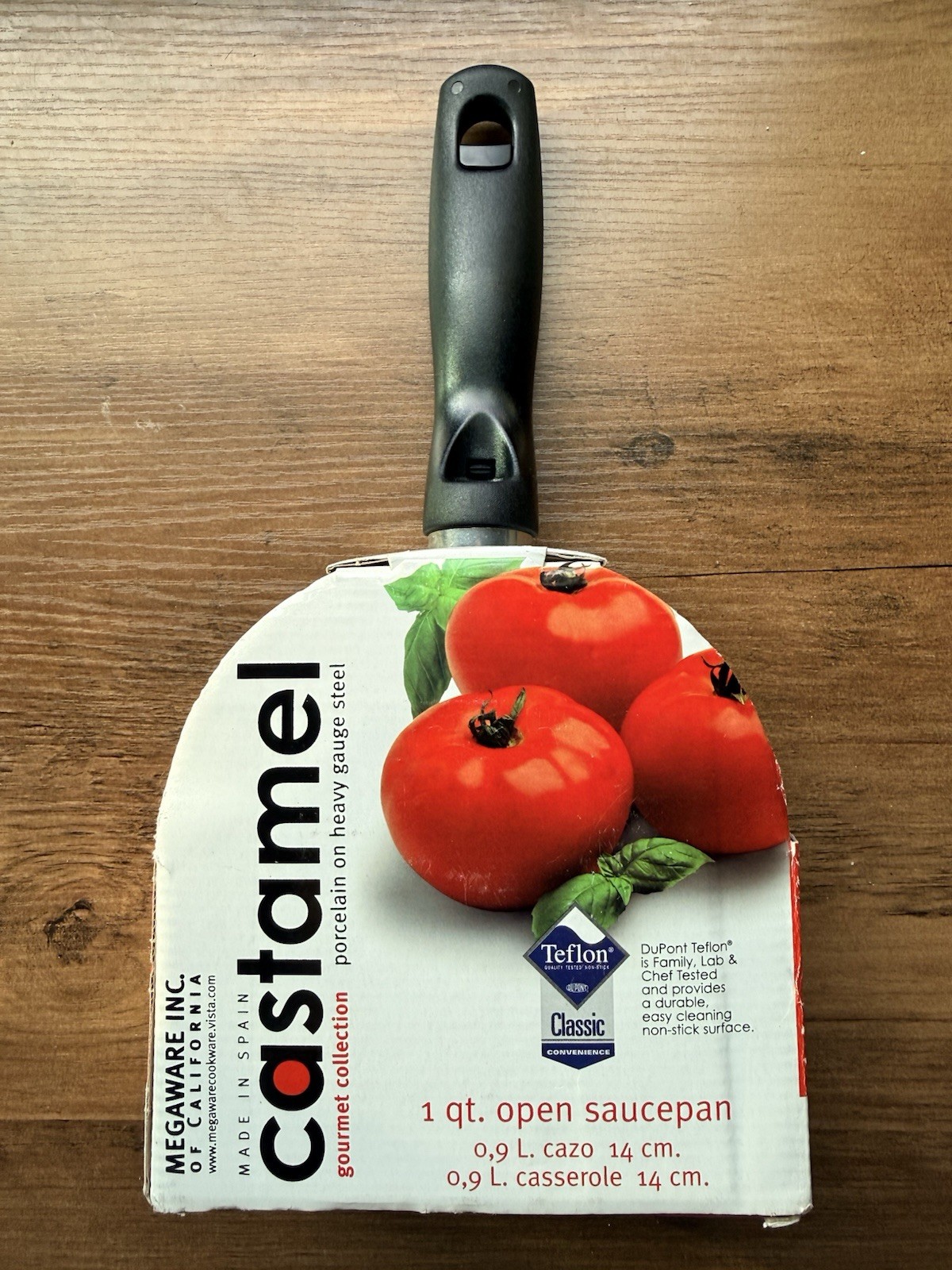 Castamel All Surface Open Sauce Pan Pot 5.5” Pour Spout Cookware Spain New