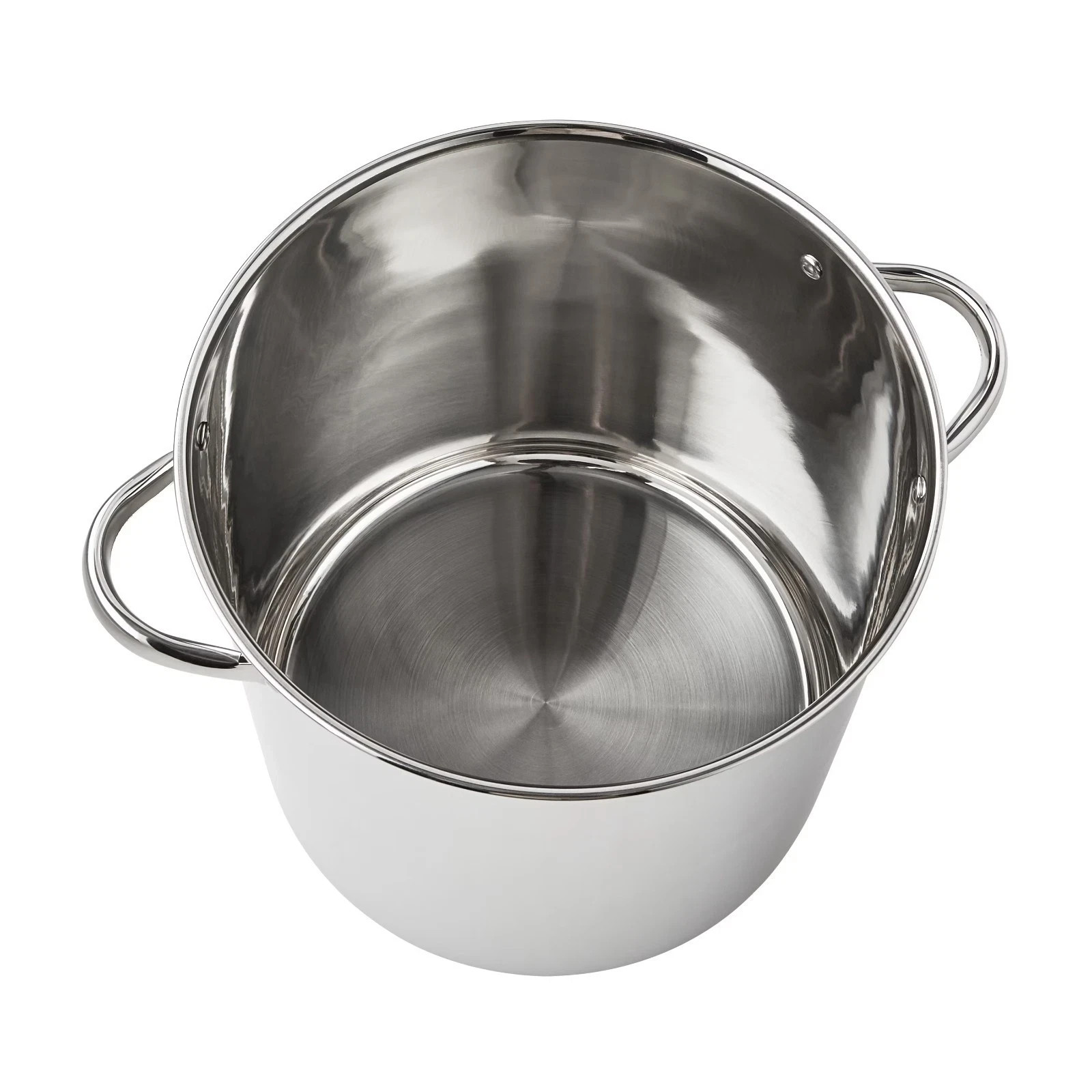 Mainstays Stainless Steel 16-Quart Stock Pot with Glass Lid – free shipping