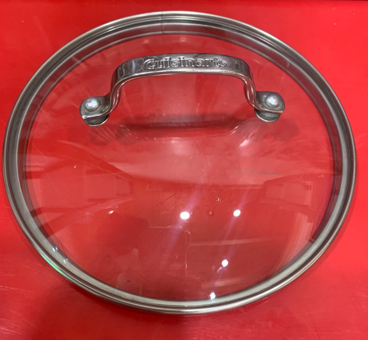 Cuisinart Glass Lid 7“ Inner Stainless Replacement Cover for Pan Pot Cover
