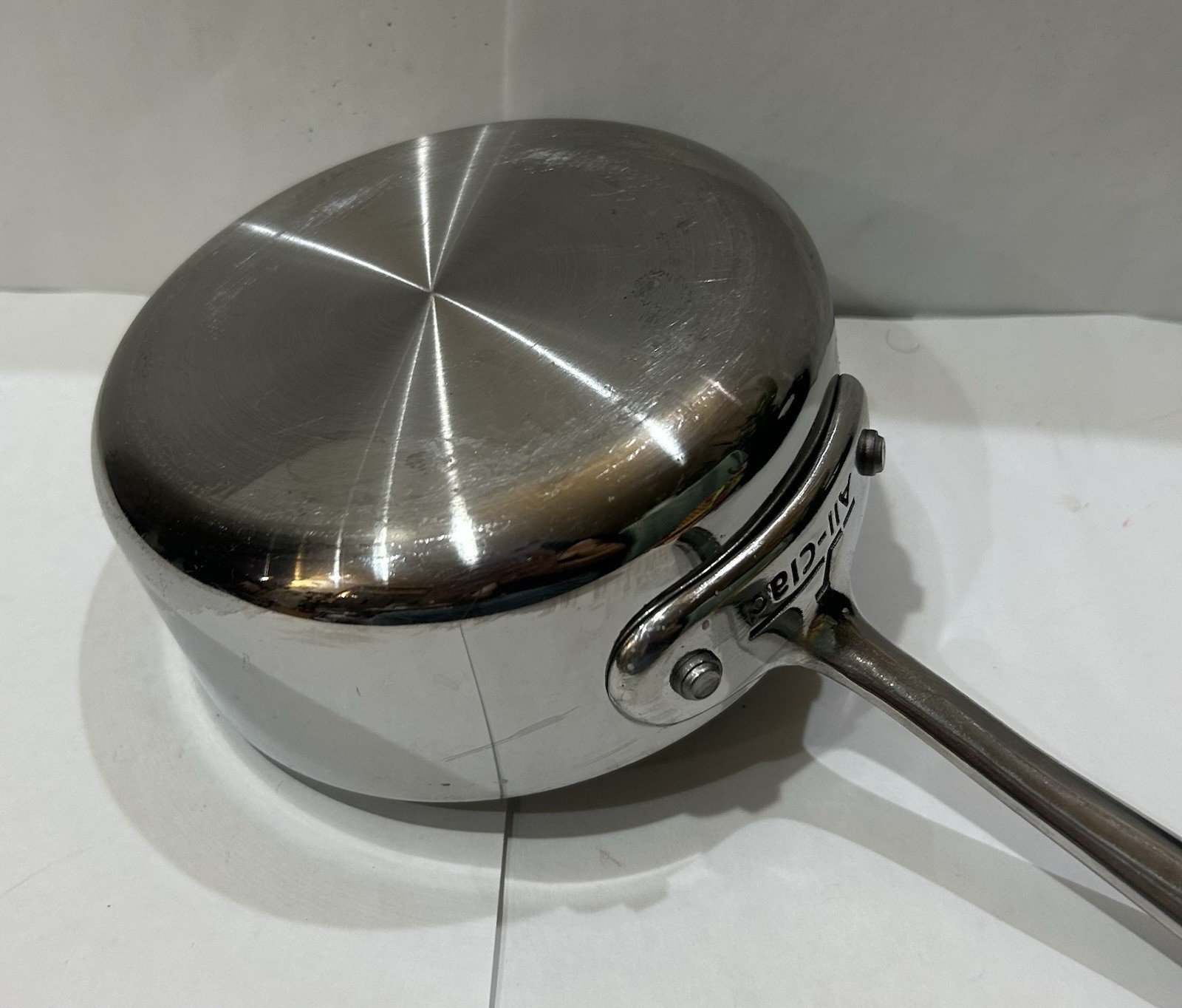 ALL CLAD POT NO LID 6” DIAMETER 3.5” TALL SAUCEPAN POT