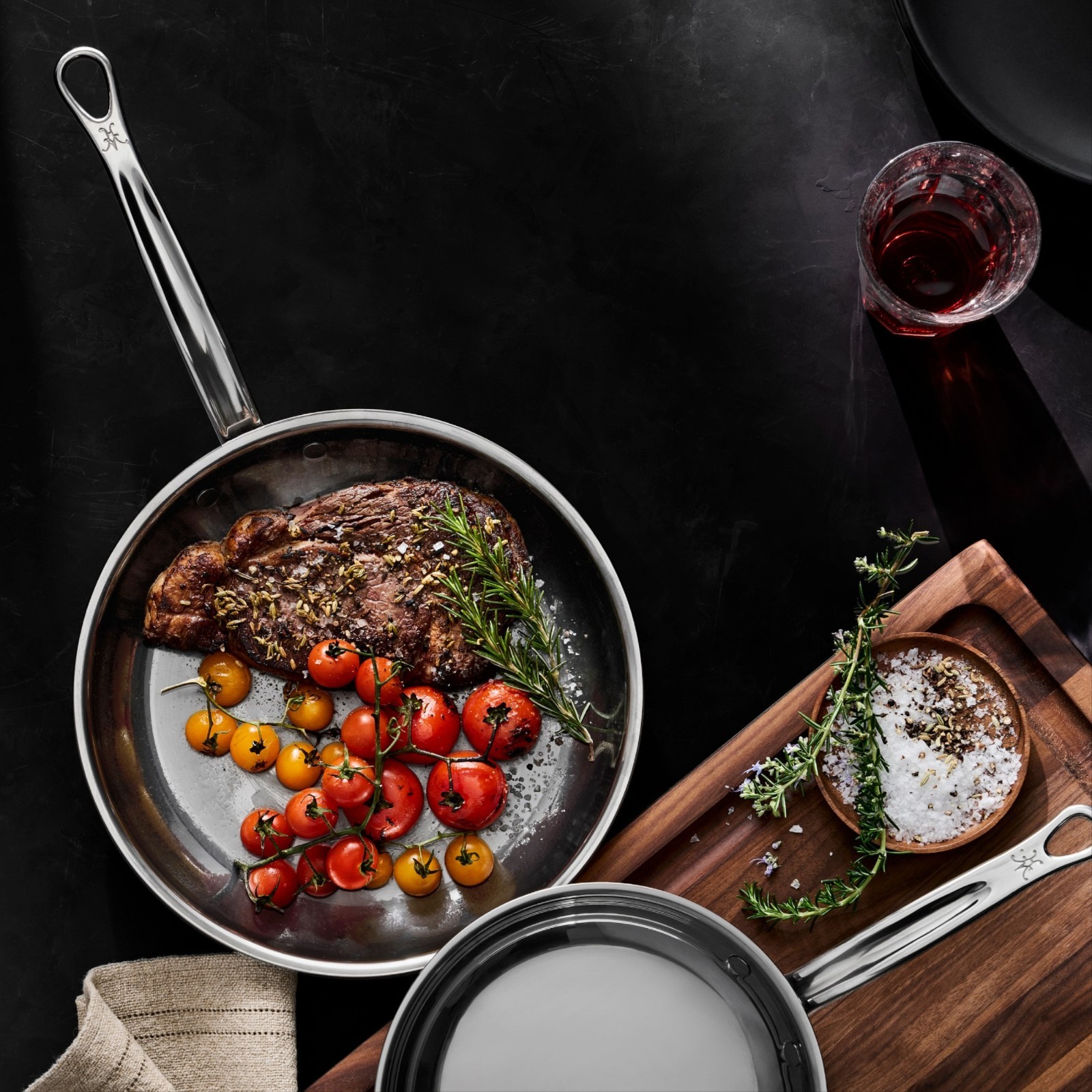 NEW Hestan NanoBond Titanium Stainless Steel Skillet Fry Pan 8.5″ -NO IMPORT FEE