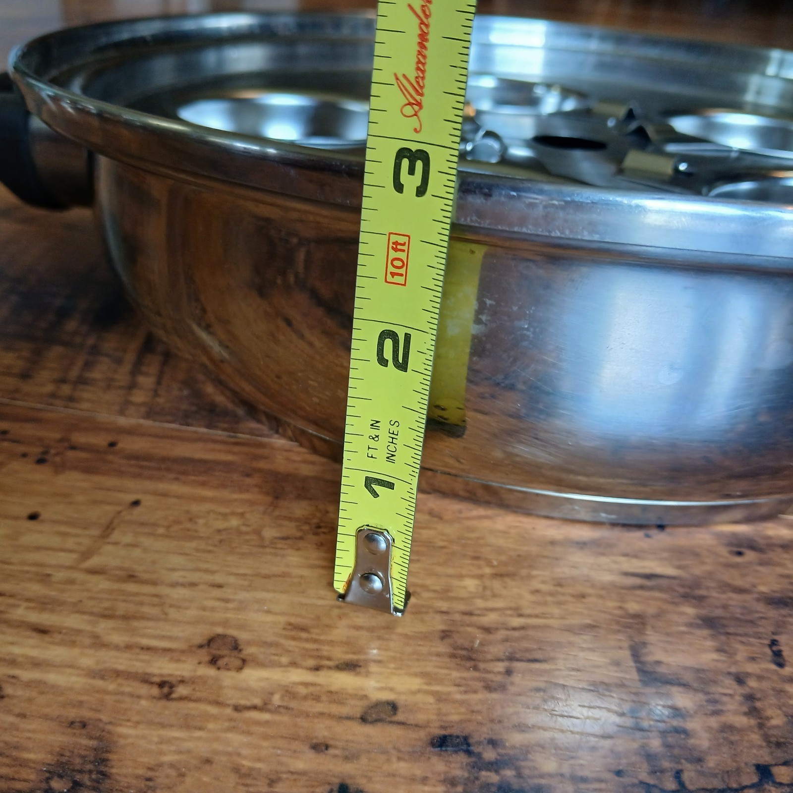 9 Element T304 Surgical Stainless Waterless Greaseless Pan Five Egg Poacher 11″