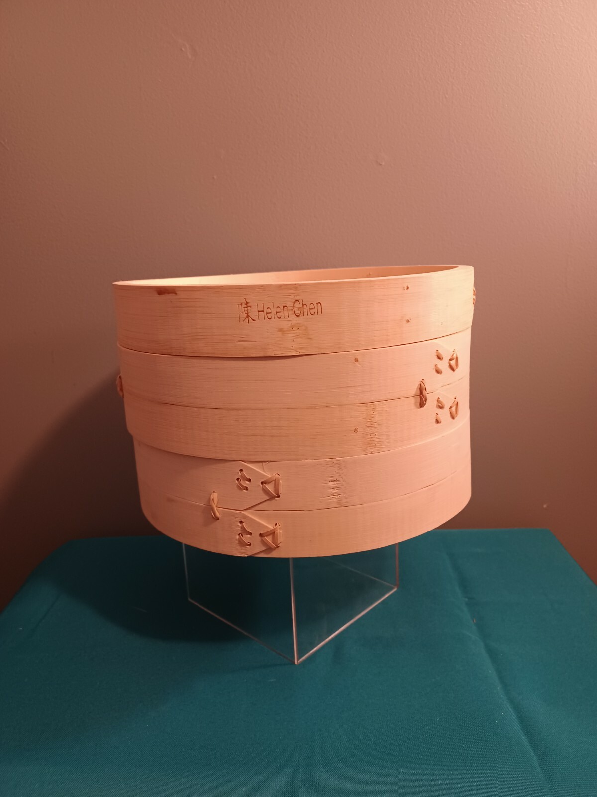 Helen’s Asian Kitchen 10 inch Steamer Set Natural Bamboo – New
