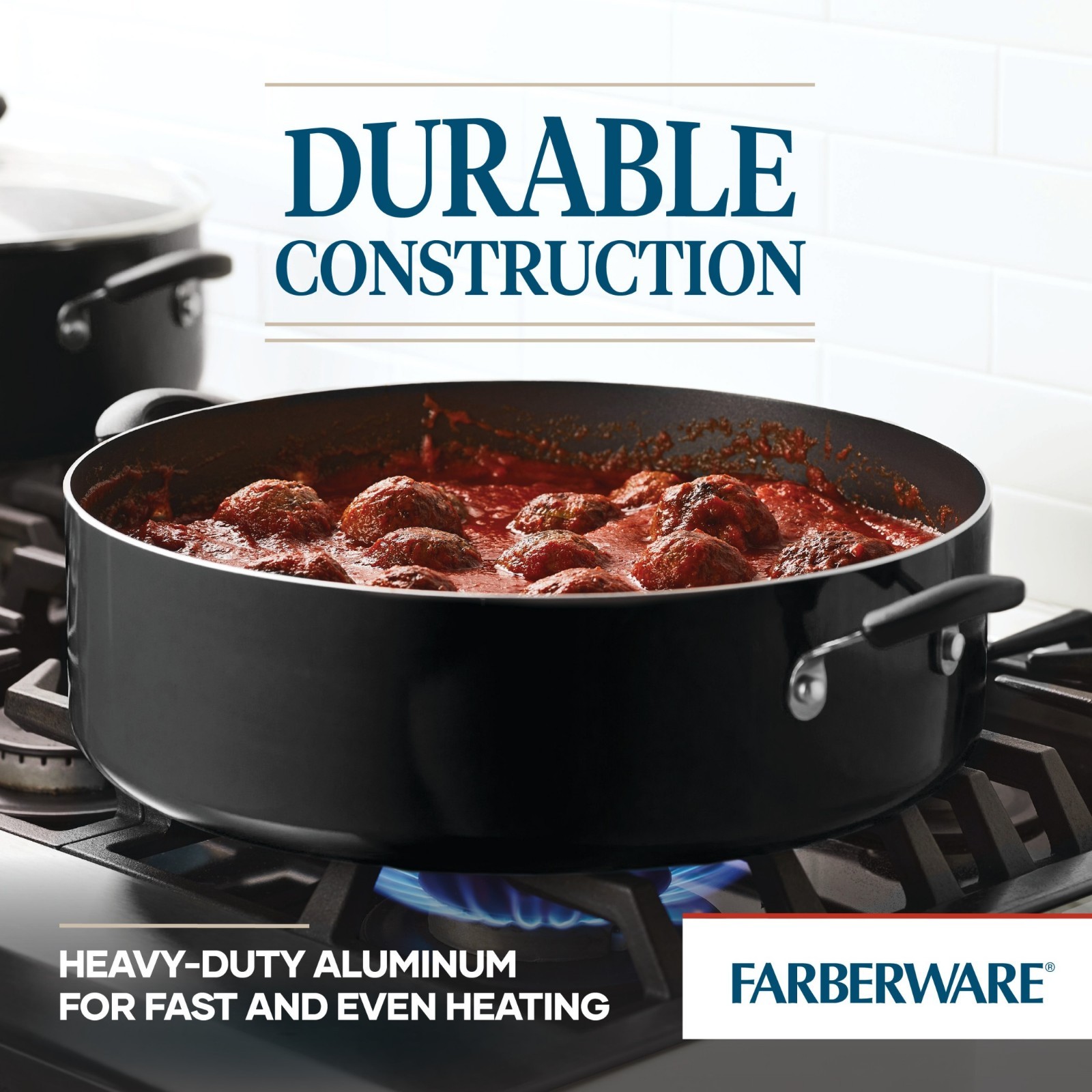 Farberware Easy Clean 14 Inch Nonstick One-Pot / Stockpot / Dutch Oven Family Br
