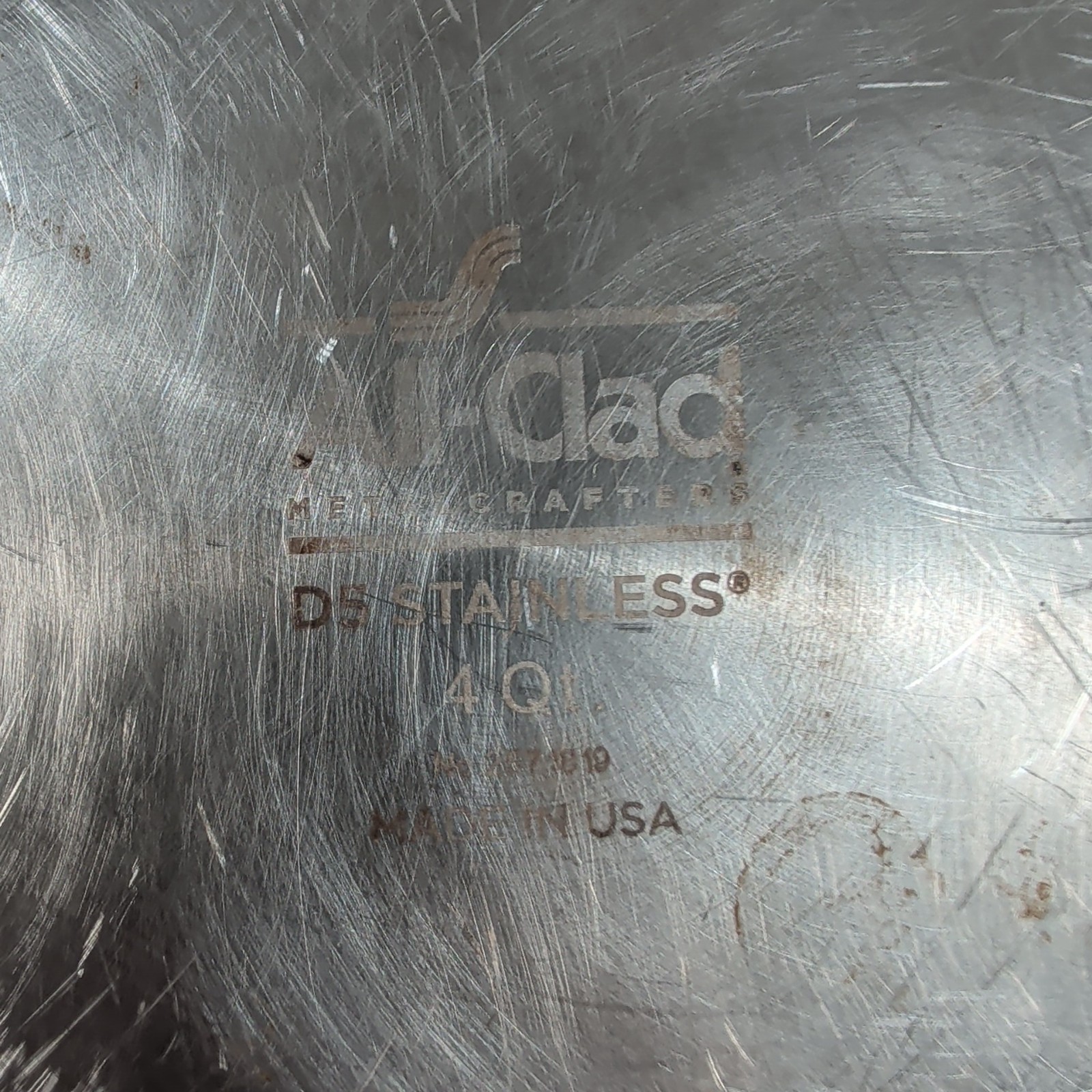 All-Clad D5 Stainless Steel 4 Qt Saucepan w/ Replacement Glass Lid USA