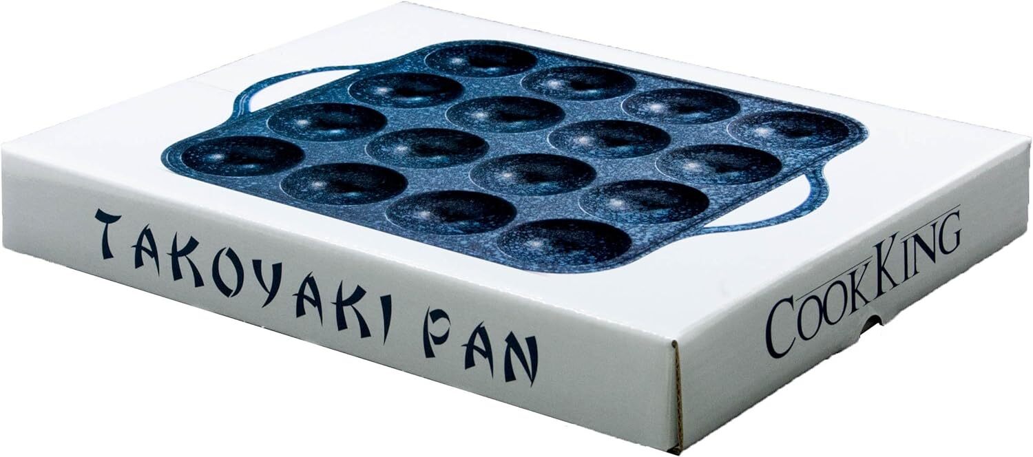Takoyaki Nonstick Grill Pan Cooking Plate Round Pancake Puffs [Refurbished]