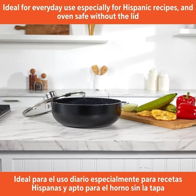 3.2qt Caldero with Dual Speckled Ceramic Set