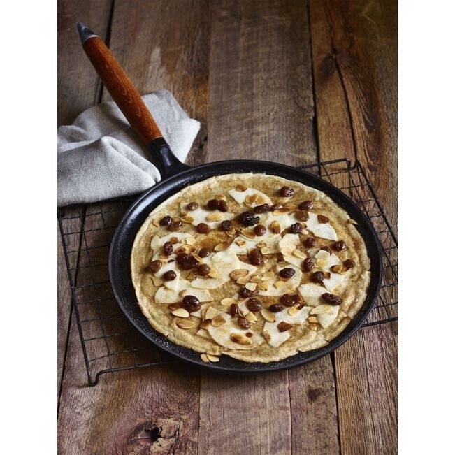 Crepe Pan with Spreader and Spatula, black matte