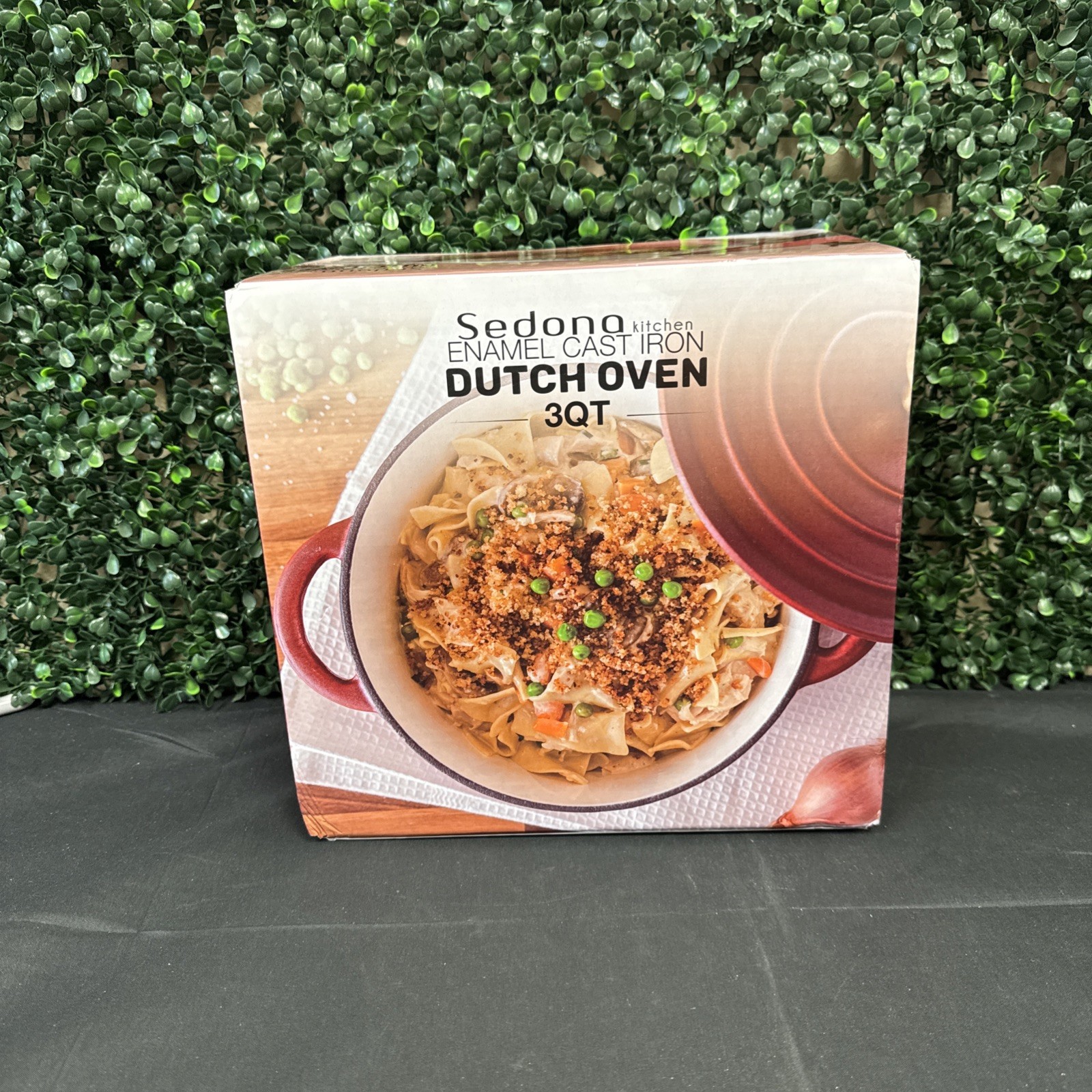 Sedona Enamel Cast Iron 3-Qt. Dutch Oven – Red