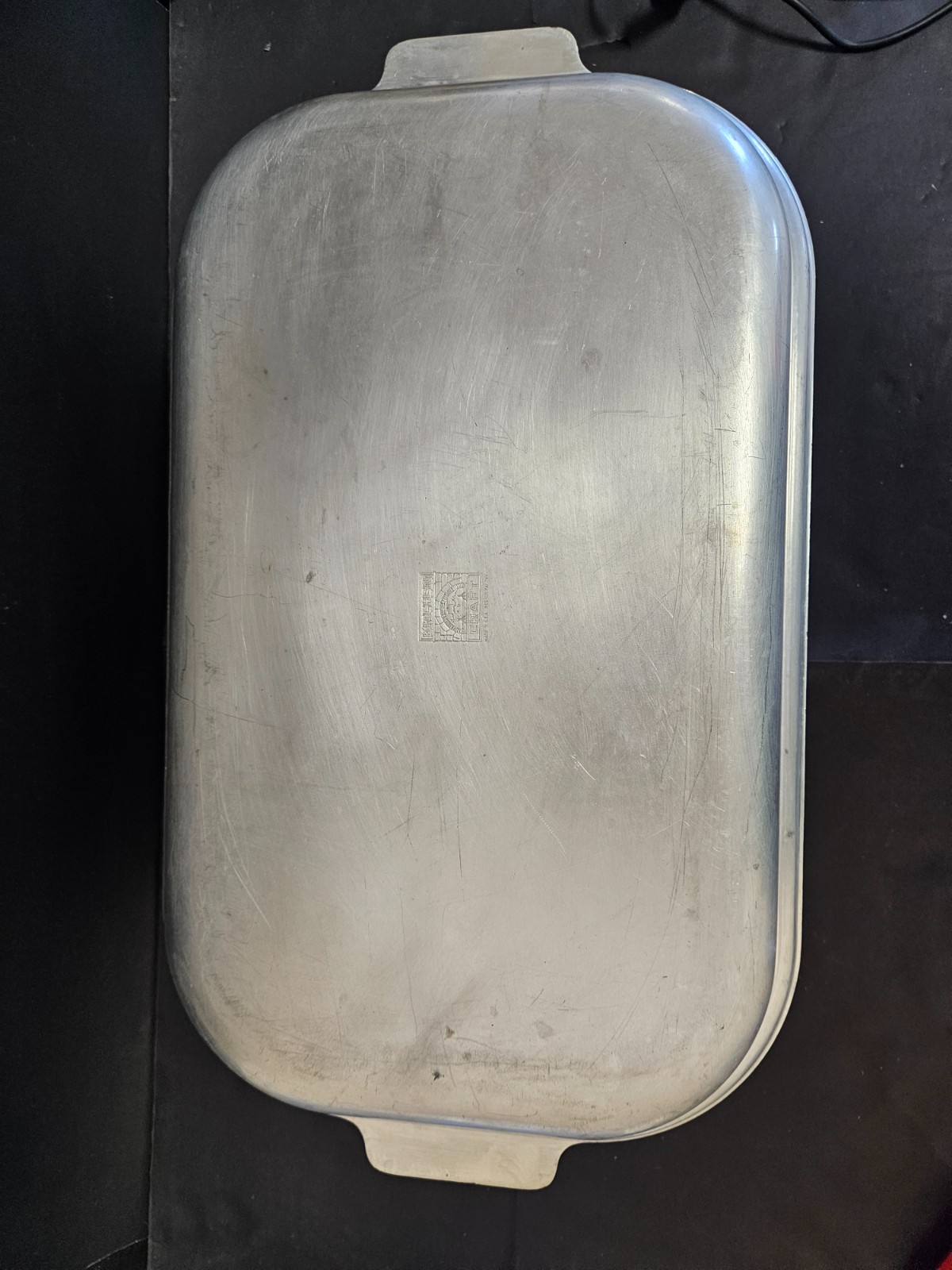 Vintage Kitchen Craft Heavy-Gauge Aluminum 2-Piece Roaster, large