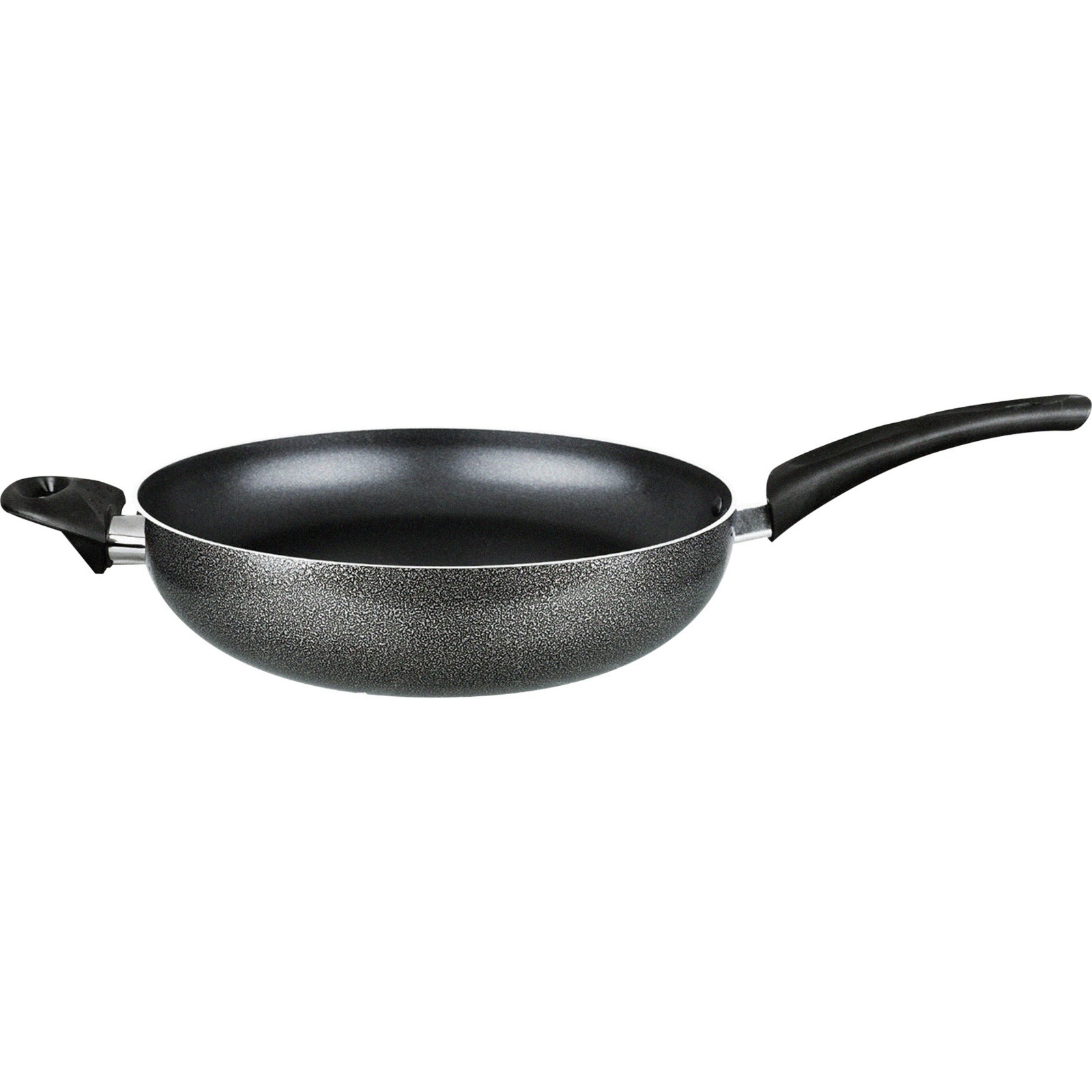 Brentwood 12″ Non-Stick Aluminum Gray Wok With Riveted Handle