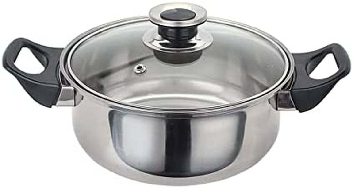 12-Piece Stainless Steel Cookware Set – Durable & Stylish Silver