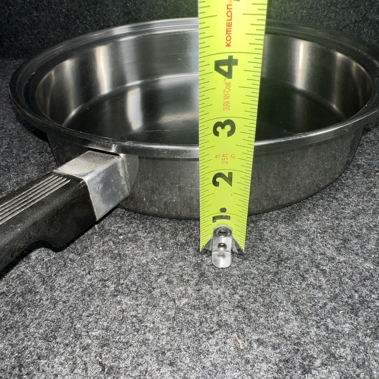 Vintage Kitchen Craft 9 1/2 in Sauté Pan With Lid 3 Ply 18-8 USA