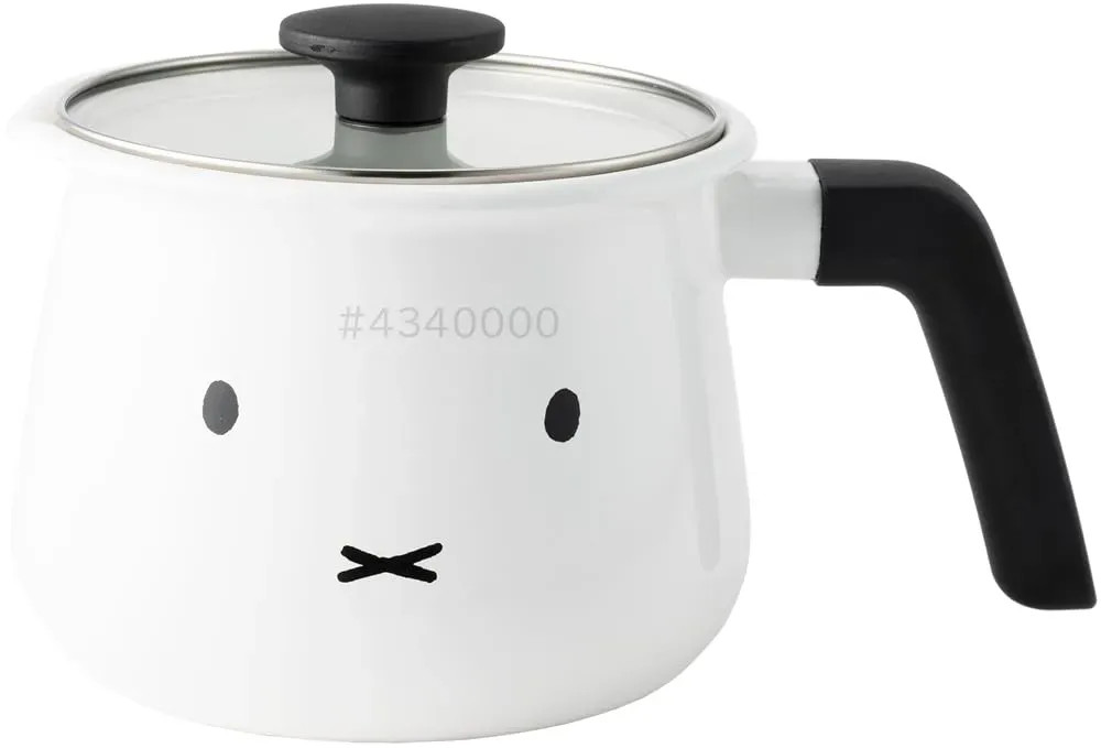 Japan NEW Fuji Horo Multi Pot Miffy Face 16cm MFF-16MLP Enamel White 2.2L