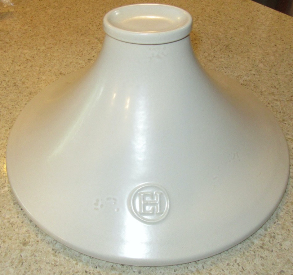 Emile Henry Delight 3.7 Quart Ceramic Tagine Lid Only White New Open