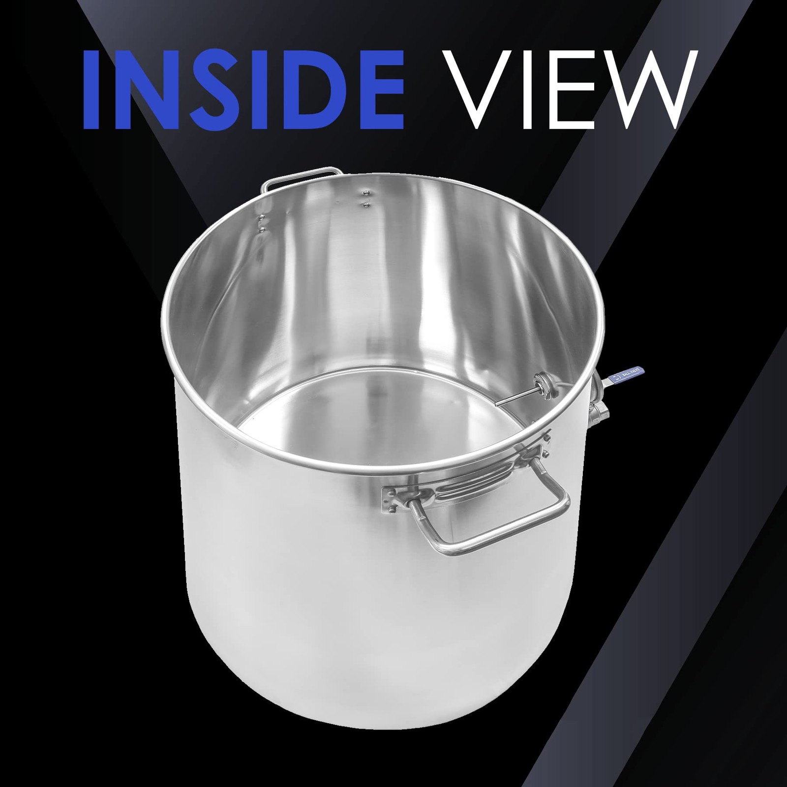 Concord Cookware Concord Stainless Steel Home Brew Kettle Stock Pot Weldless