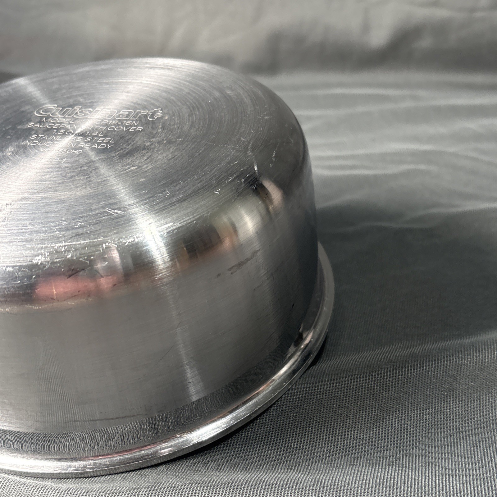 Cuisinart 1.5 Qt Saucepan & Lid MCP19-16N Multiclad Pro Triple Ply Stainless