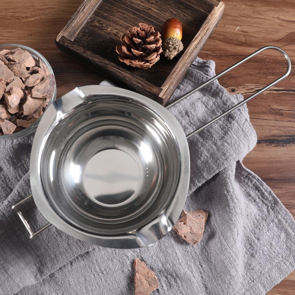Stainless Steel Double Boiler Pot 400ML Melting Bowl for Chocolate Candy Butter