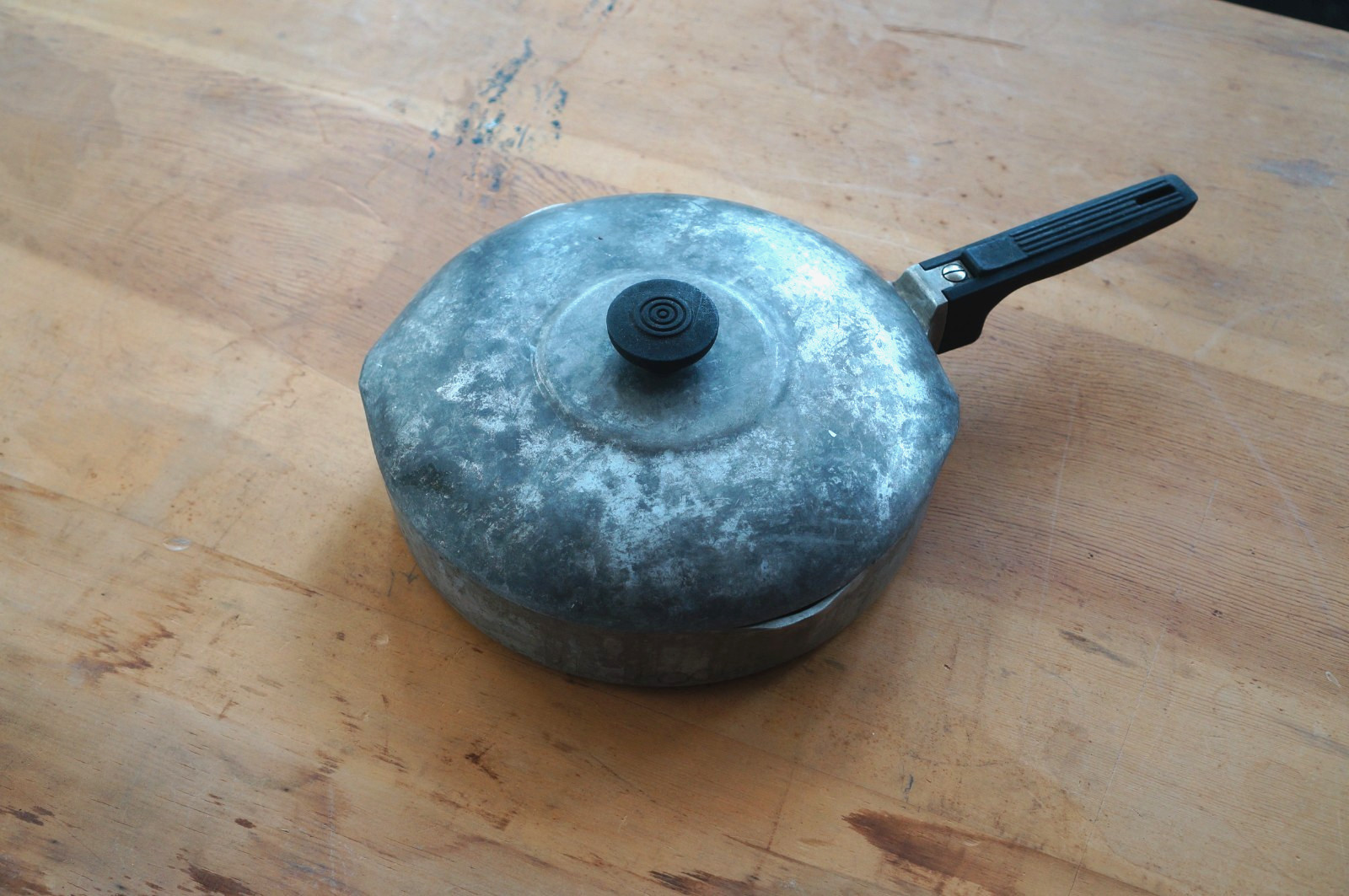 Wagner Ware Magnalite 4508P Vintage Aluminum Saute Pan with Original Lid