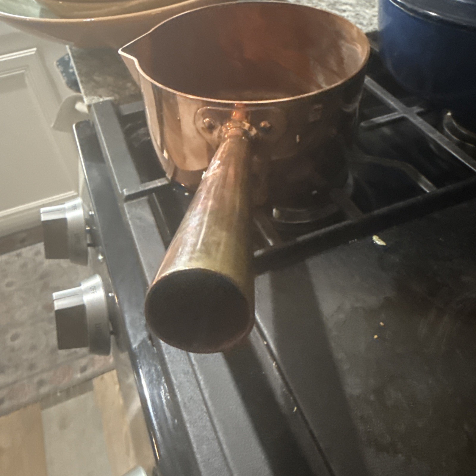 Mauviel Saucepan w/ Lid 6×7 “ With Spout Beautiful! Look