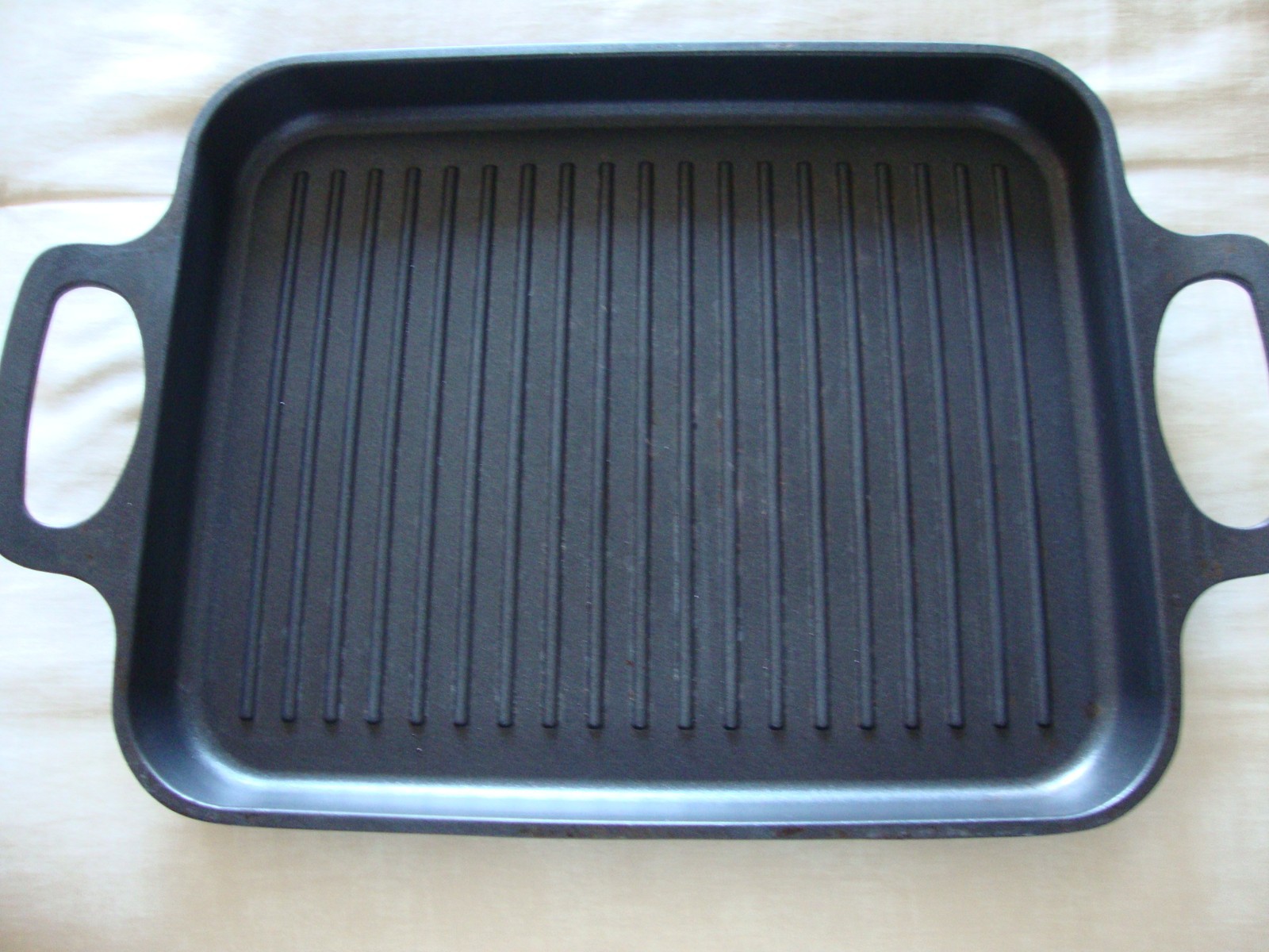 S·KITCHN Nonstick Grill Pan, Stove Top 13*10.6*1.6IN, Black Used See photos