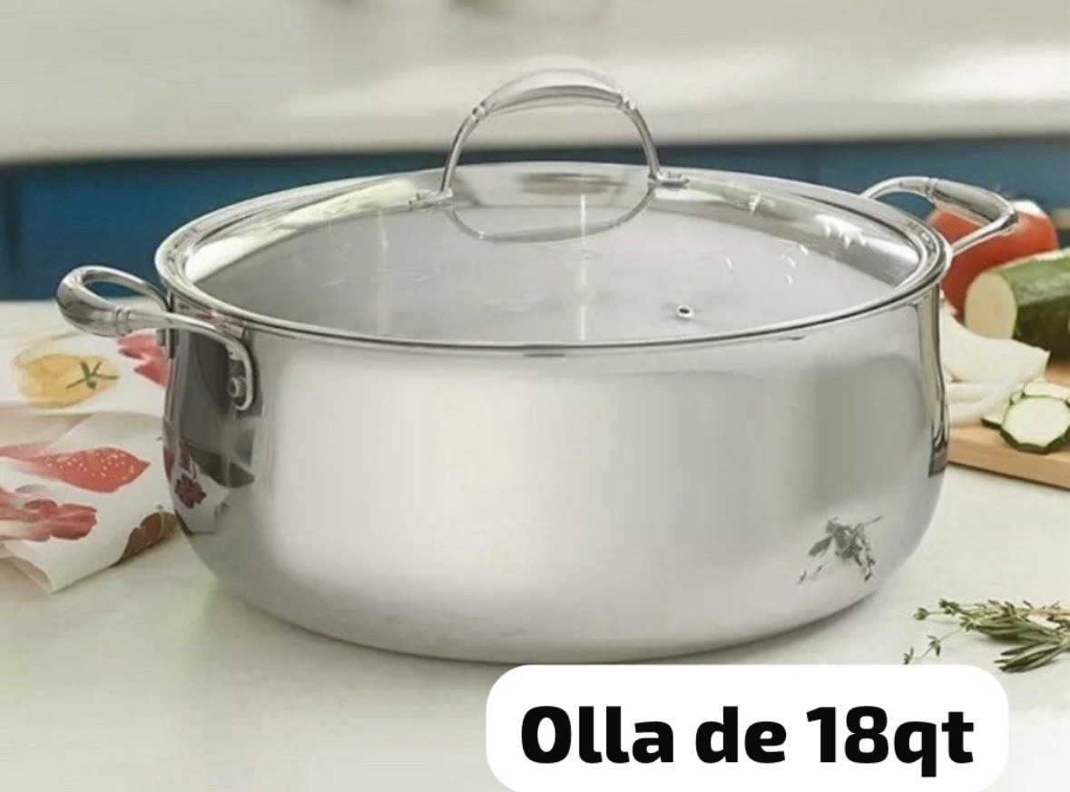 Princess House Heritage® Tri-Ply Stainless Steel 18-Qt. Casserole