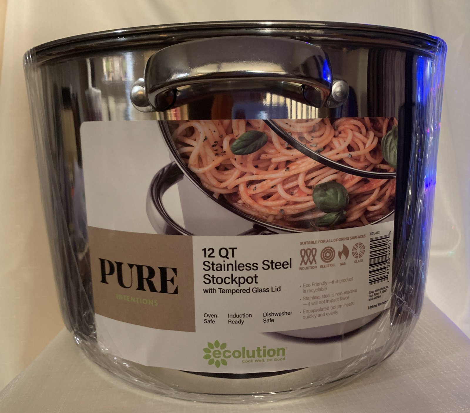 Stock, pot Ecolution Pure Intentions 12 Qt. Stainless Steel Stock Pot with Lid –