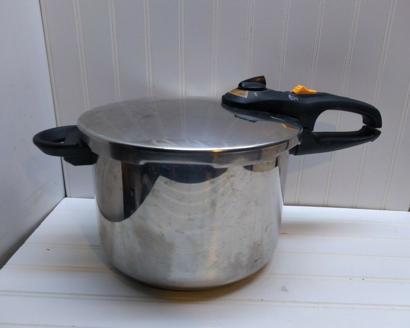Fargo Duo Stainless Steel Stove Top 8 Qt Pressure Cooker Fry Pot Saute Pan & Lid