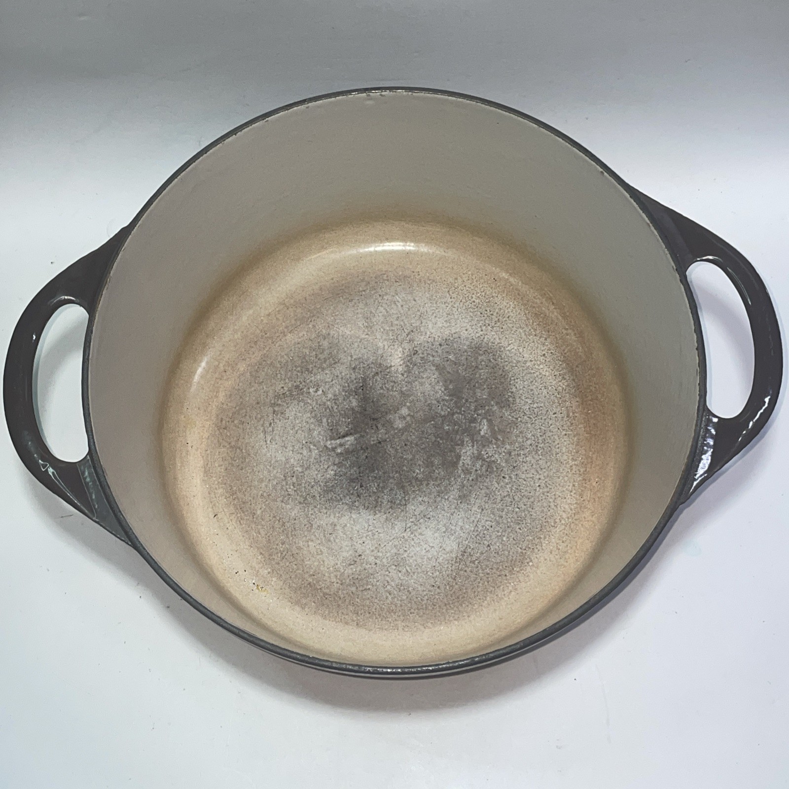 Cousances Le Creuset Casserole Dish Dutch Oven 28 Brown Cast Iron 11” W/ Lid