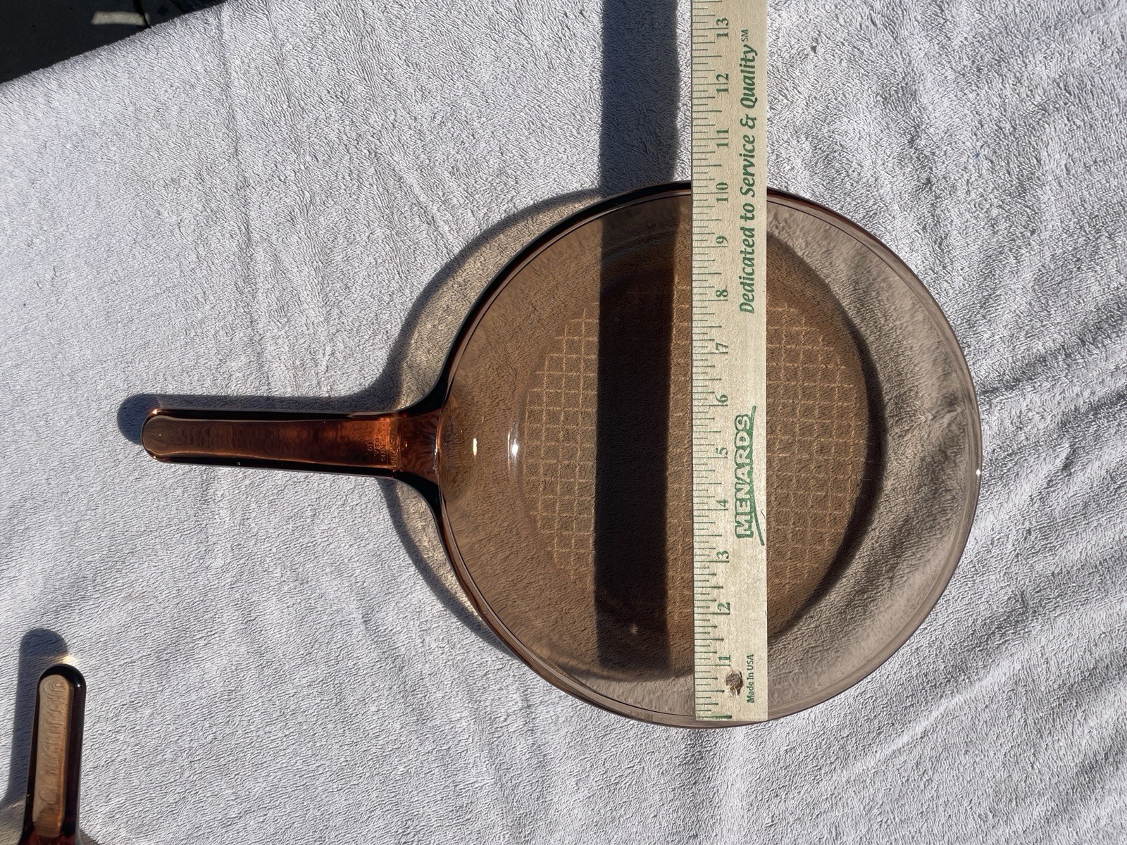 VISION by Corning Glass Frying Pan Set Brown Round Transparent 10″ & 7″