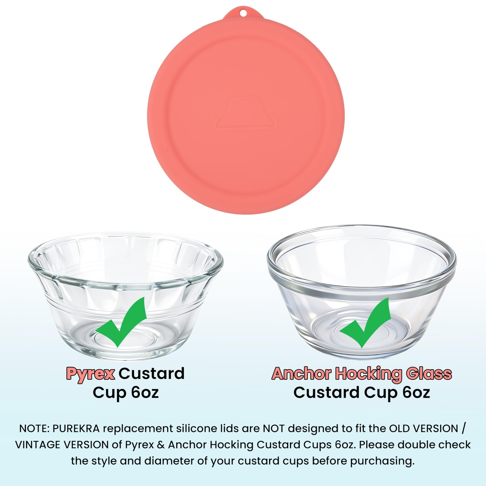 4 Pcs Silicone Ramekin Lids for 6oz Custard Cups Airtight Food Storage