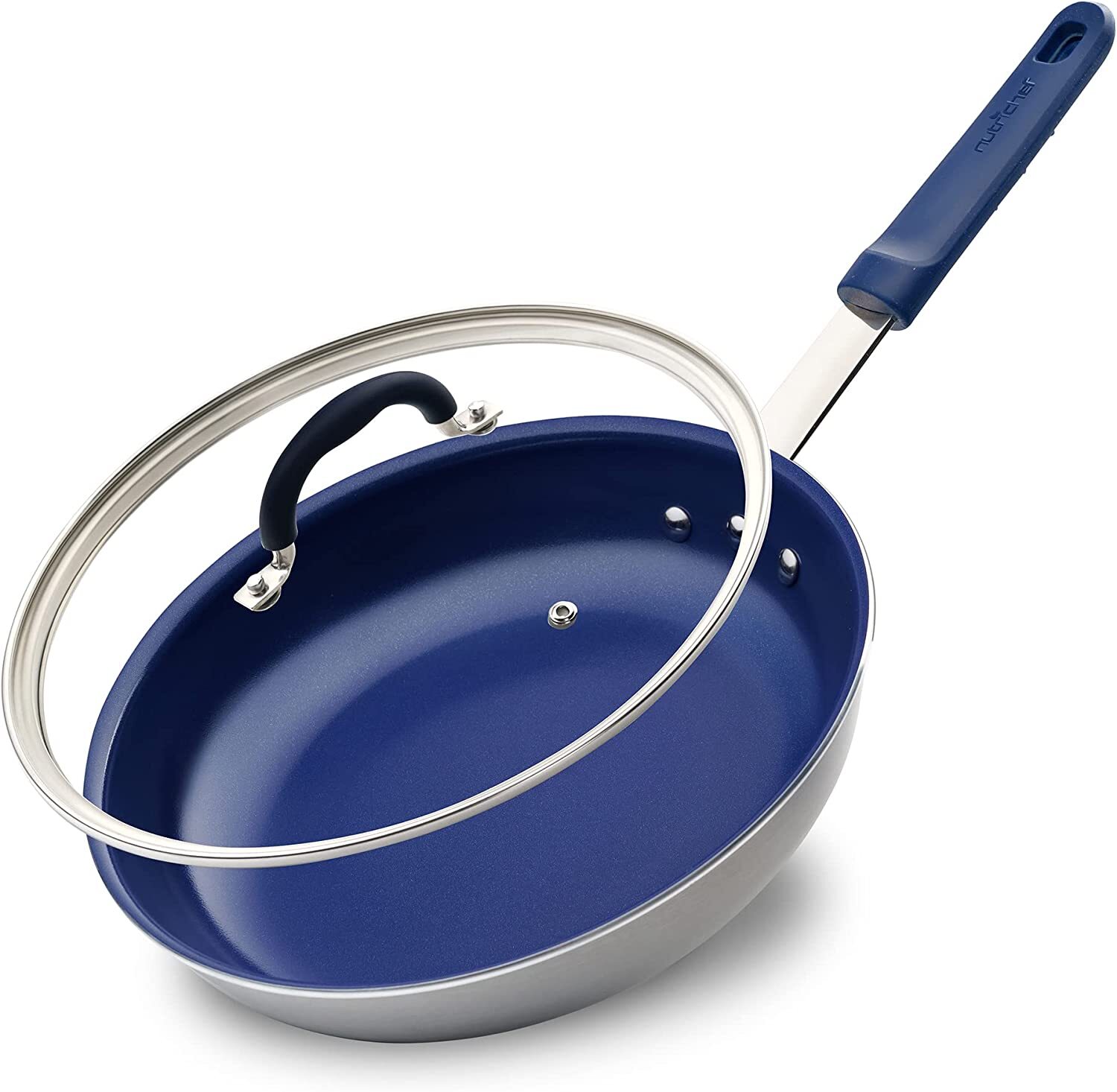 Nutrichef NCFRLD12 12″ Frypan W/ Lid